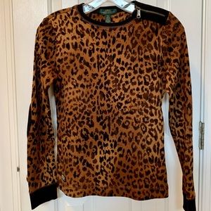 Ralph Lauren Animal Print Shirt, XS
